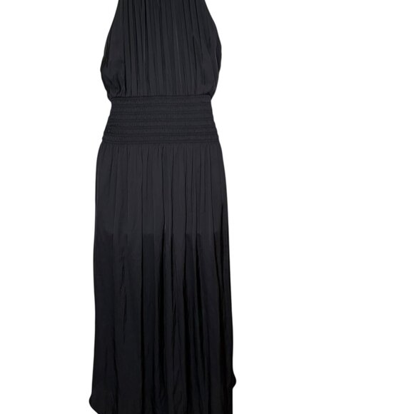 Ramy Brook Melanie Black Embellished Halter Midi Dress NWT Size S - Picture 4 of 8